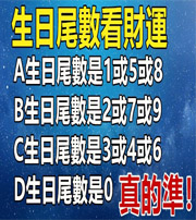 保亭你的生日尾数是几？命运如何？